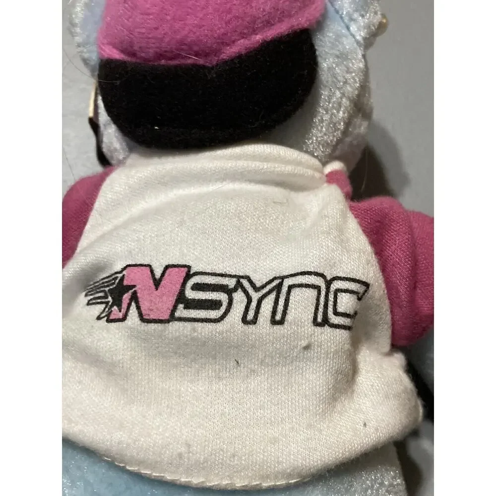 NSYNC Justin Blue‎ Bear Beanie Plush ~ Vintage 2000